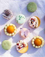 Whimsical Garden Macaron and Tart Set for Mom